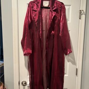 by Anthropologie Femme Sheer Trench